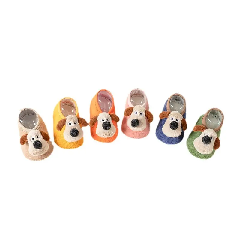 Cute Puppy Soft Slip-On Socks for Kids