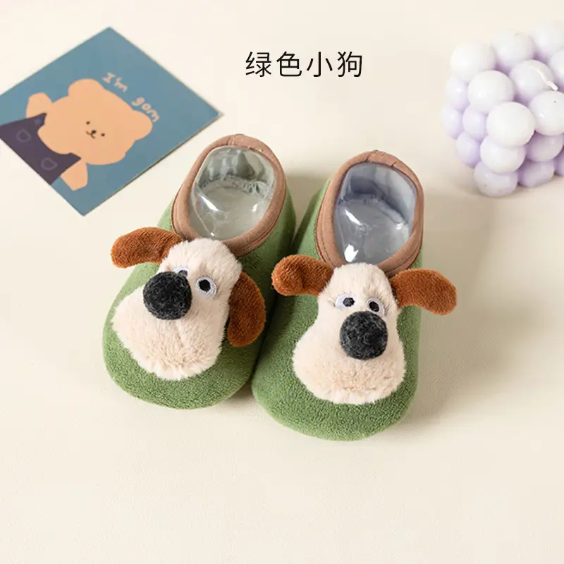 Cute Puppy Soft Slip-On Socks for Kids