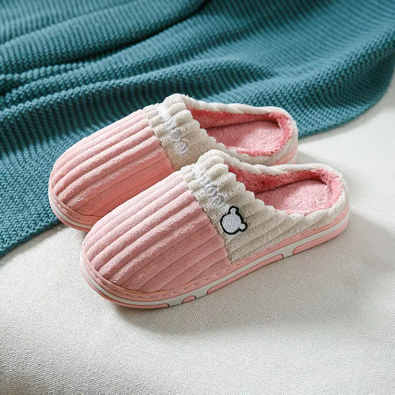 Cixi Cotton Slippers for Women, Spring & Fall Home Use, Winter Indoor Non-Slip Home Warm Couple, Winter Men's Plush - Image 8