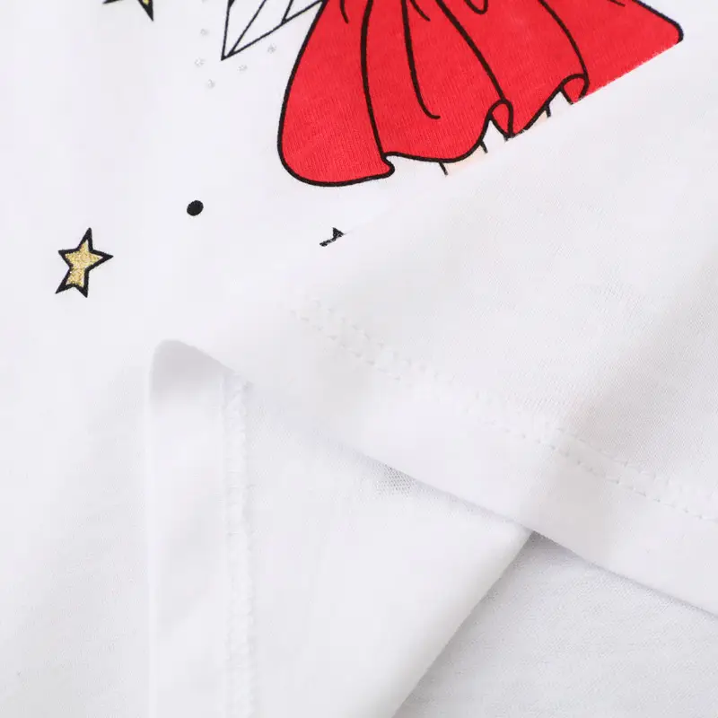 Spot European & American Boys T-Shirts Casual Crew Neck White