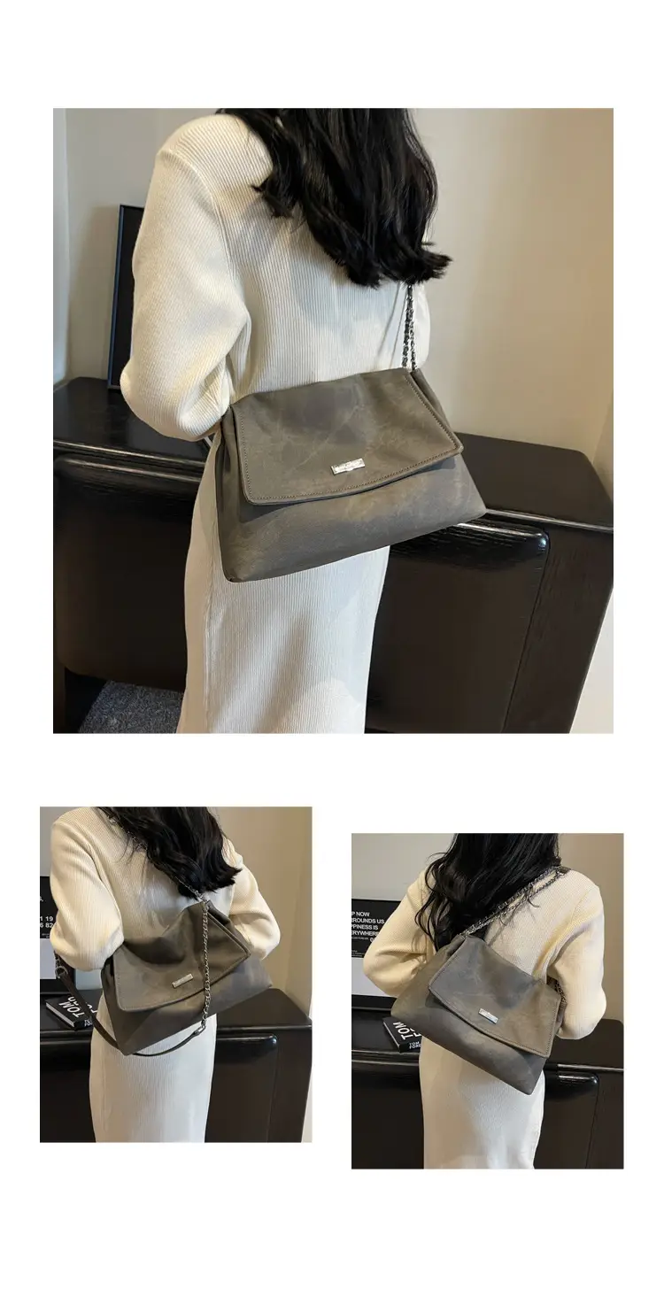 Retro Chain Shoulder Bag Women 2023 Winter — feature 21