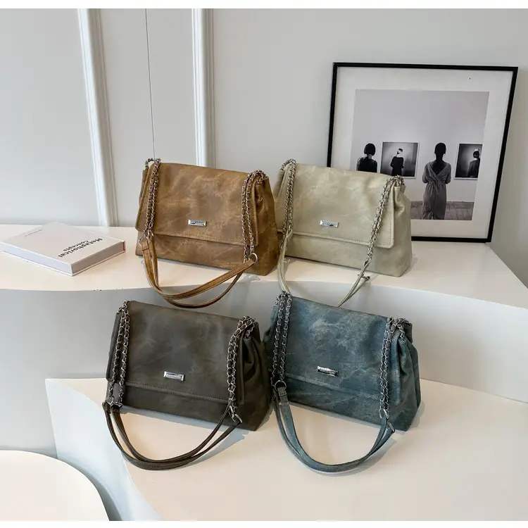 Retro Chain Shoulder Bag Women 2023 Winter — feature 23