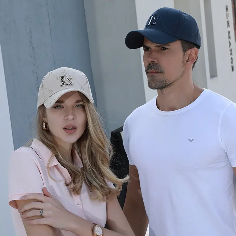 New Letter Embroidered Light Pink Baseball Cap