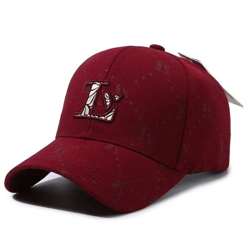 New Letter Embroidered Light Pink Baseball Cap