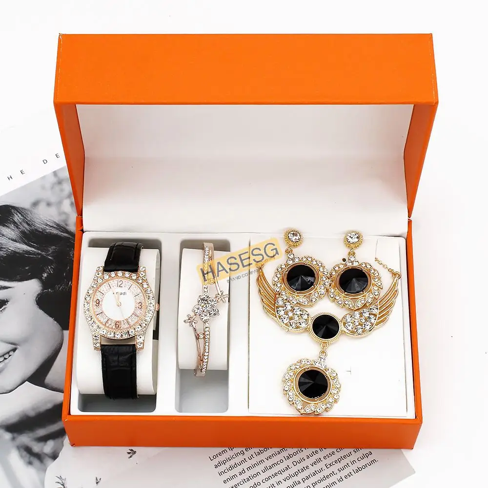Luxury Red Watch Set for Women's Gift — feature 10
