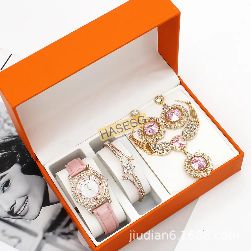 Luxury Red Watch Set for Women's Gift — feature 7