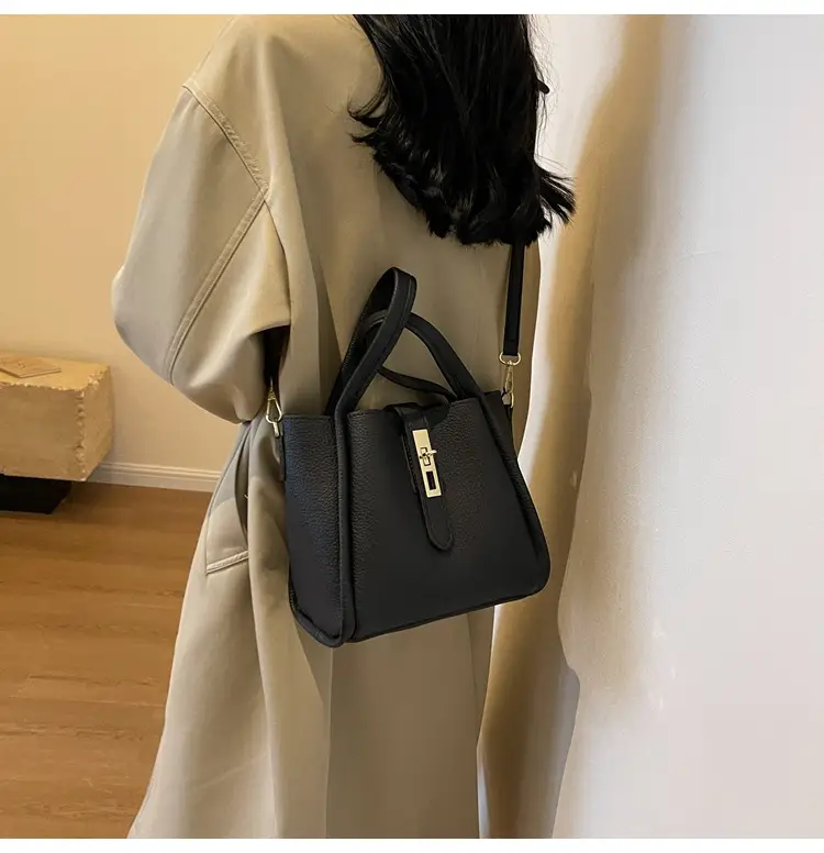 Women's Brown Textured Shoulder Messenger Bag 2023 — feature 11