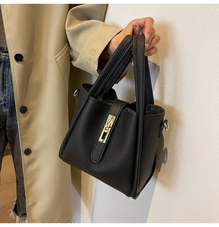 Women's Brown Textured Shoulder Messenger Bag 2023 — feature 12