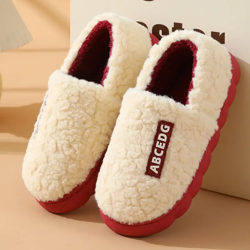 Thick-Soled Cotton Slippers, Non-Slip Winter Shoes, Indoor Slippers, Winter Warm Cotton Shoes, Plush Cotton Slippers, Home Slippers Wholesale - Image 6