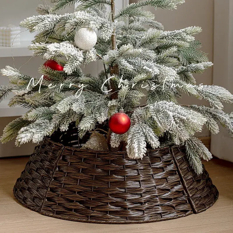 Christmas Tree Basket with Frost Decor and Base - Image 6