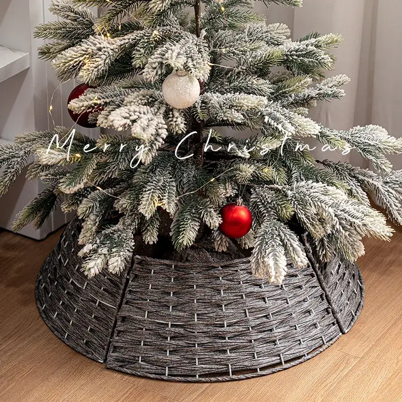 Christmas Tree Basket with Frost Decor and Base - Image 8