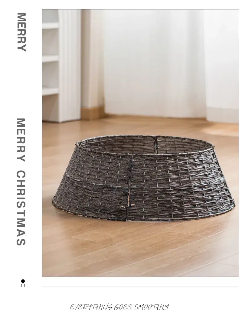 Christmas Tree Basket with Frost Decor and Base — feature 5