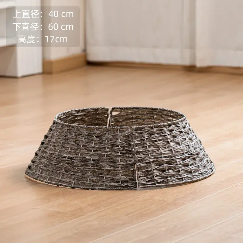 Christmas Tree Basket with Frost Decor and Base - Image 2