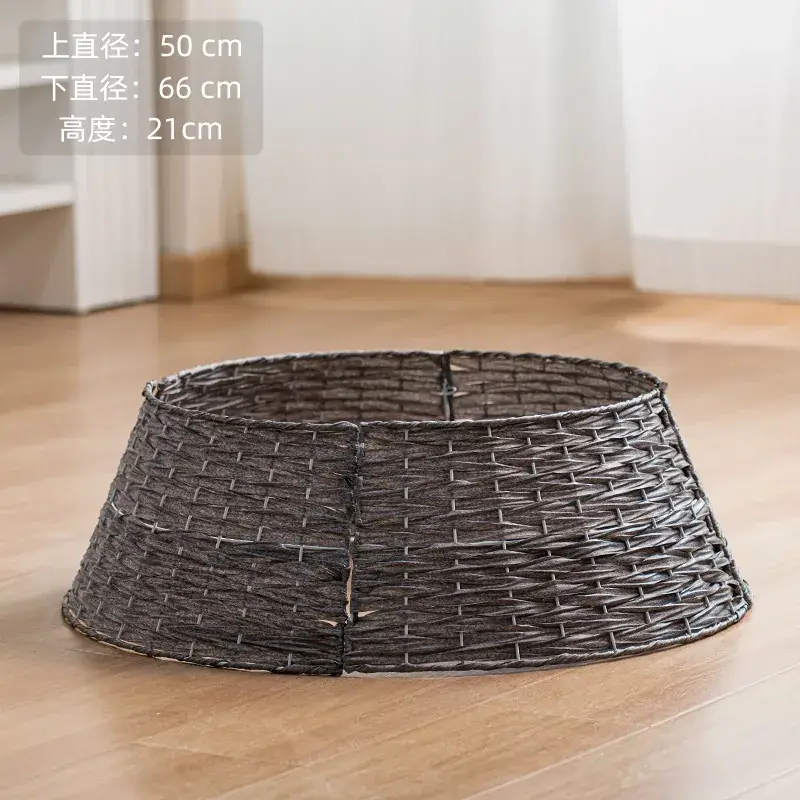 Christmas Tree Basket with Frost Decor and Base - Image 3