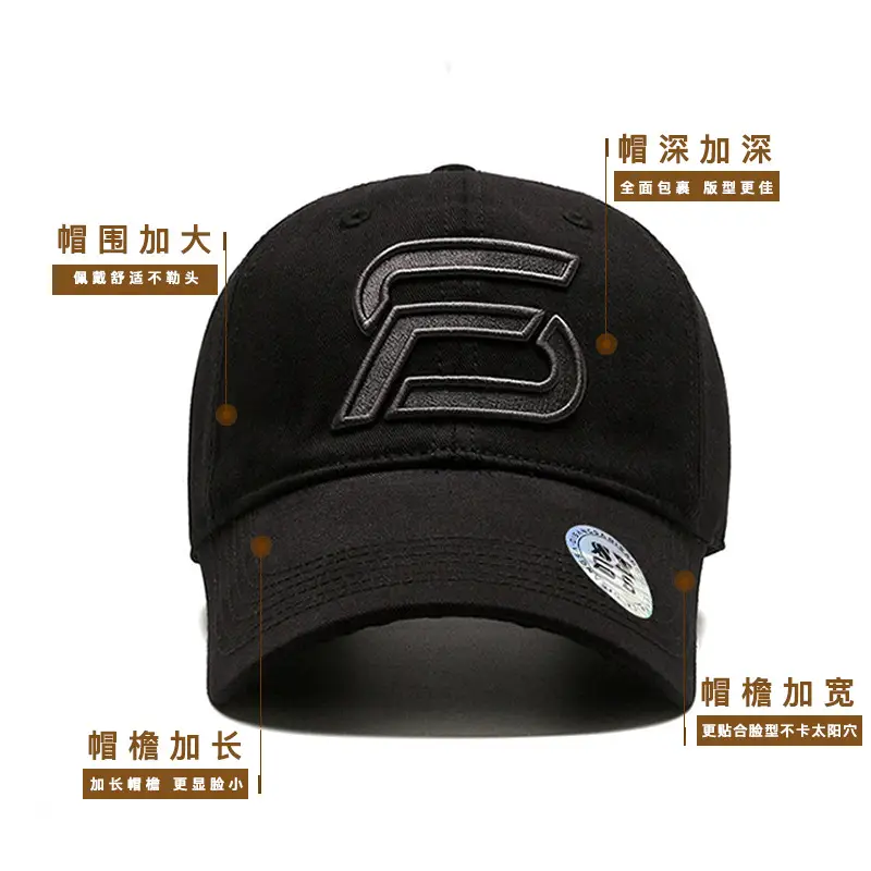 Brown Letter Cap for Men Women Baseball Cap - Image 8