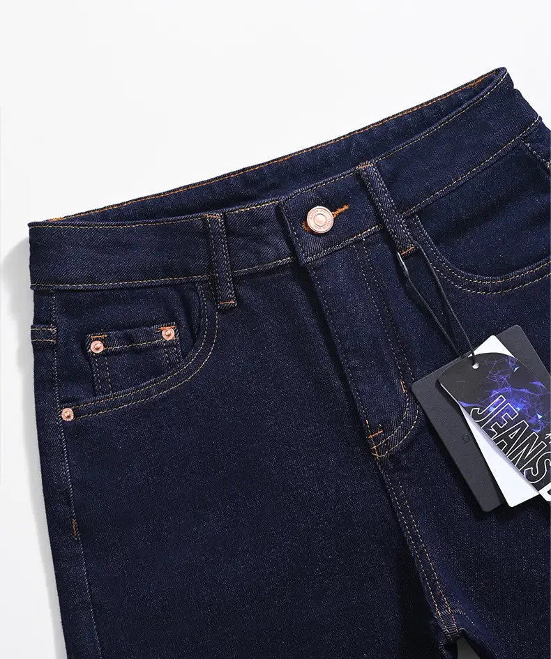 Dark Blue Stretch Egg Roll Pants Women High Waist Slim Curled — feature 17