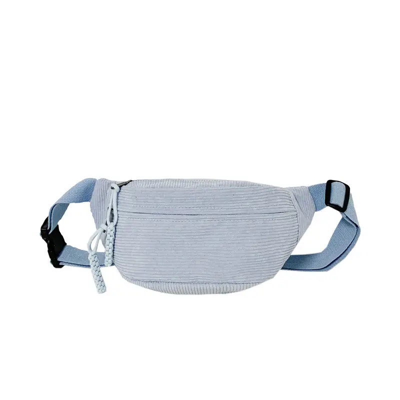 Women's Light Blue Jersey Chest Messenger Bag - Image 2