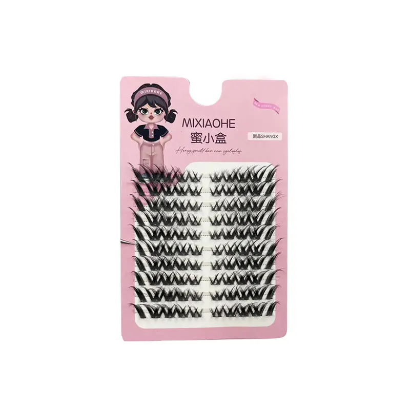 Honey Small Box Oblique Flying False Eyelashes Single Cluster - Image 8