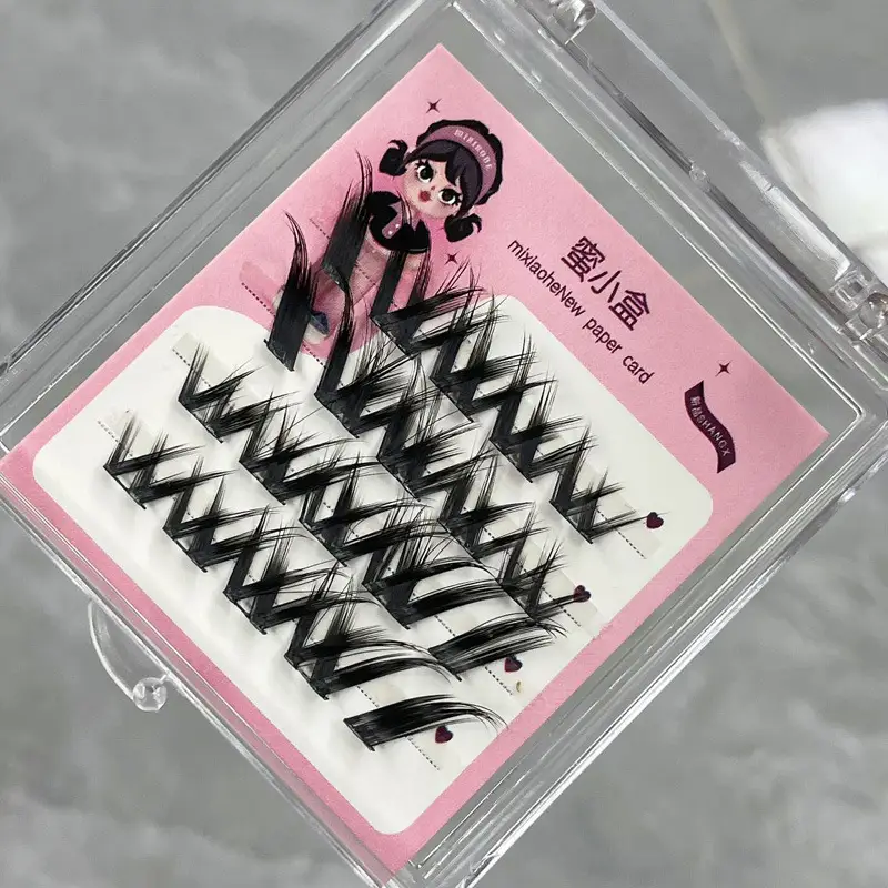 Honey Small Box Oblique Flying False Eyelashes Single Cluster — feature 20