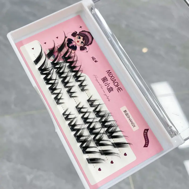 Honey Small Box Oblique Flying False Eyelashes Single Cluster — feature 25