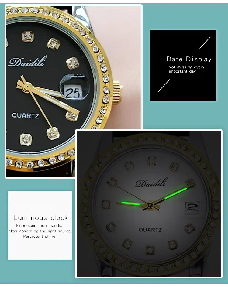 Women's Luxury Diamond Watch Set with Earrings — feature 11