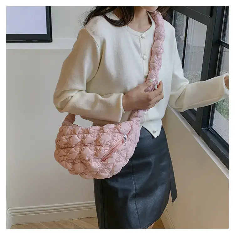 Black Quilted Shoulder Messenger Bag for Women 2023 — feature 15