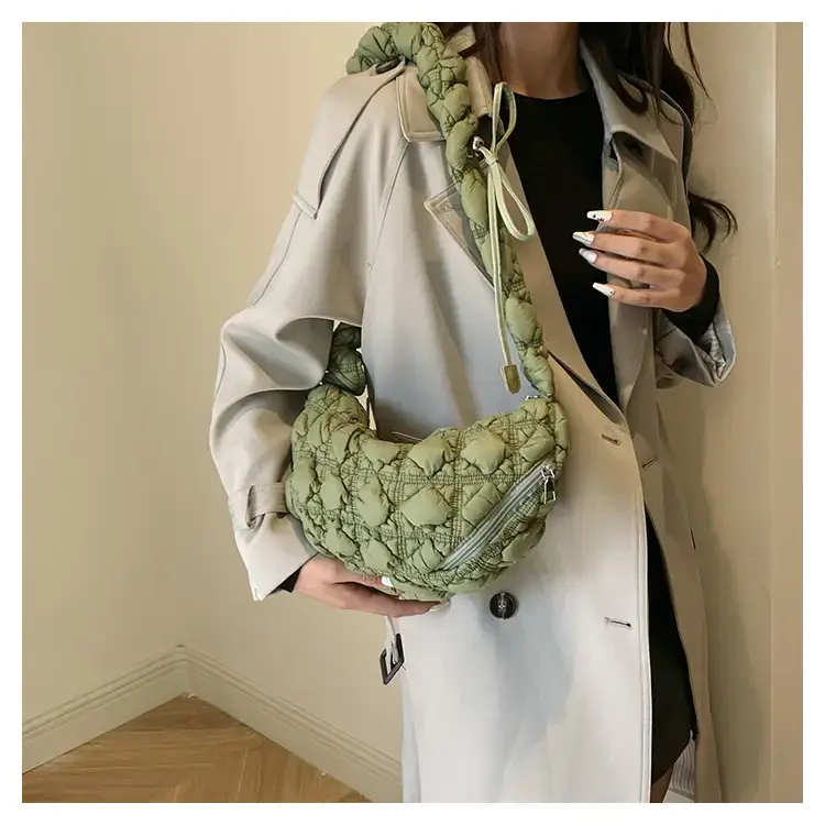 Black Quilted Shoulder Messenger Bag for Women 2023 — feature 20