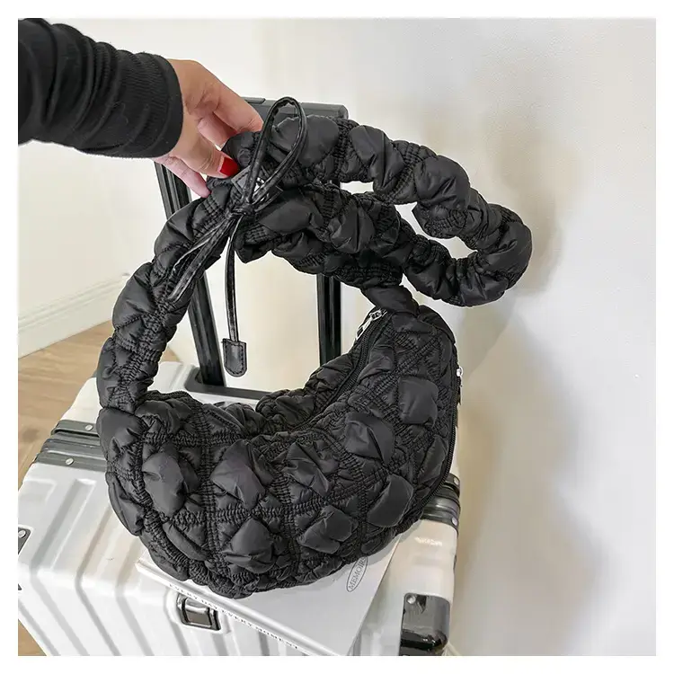 Black Quilted Shoulder Messenger Bag for Women 2023 — feature 25