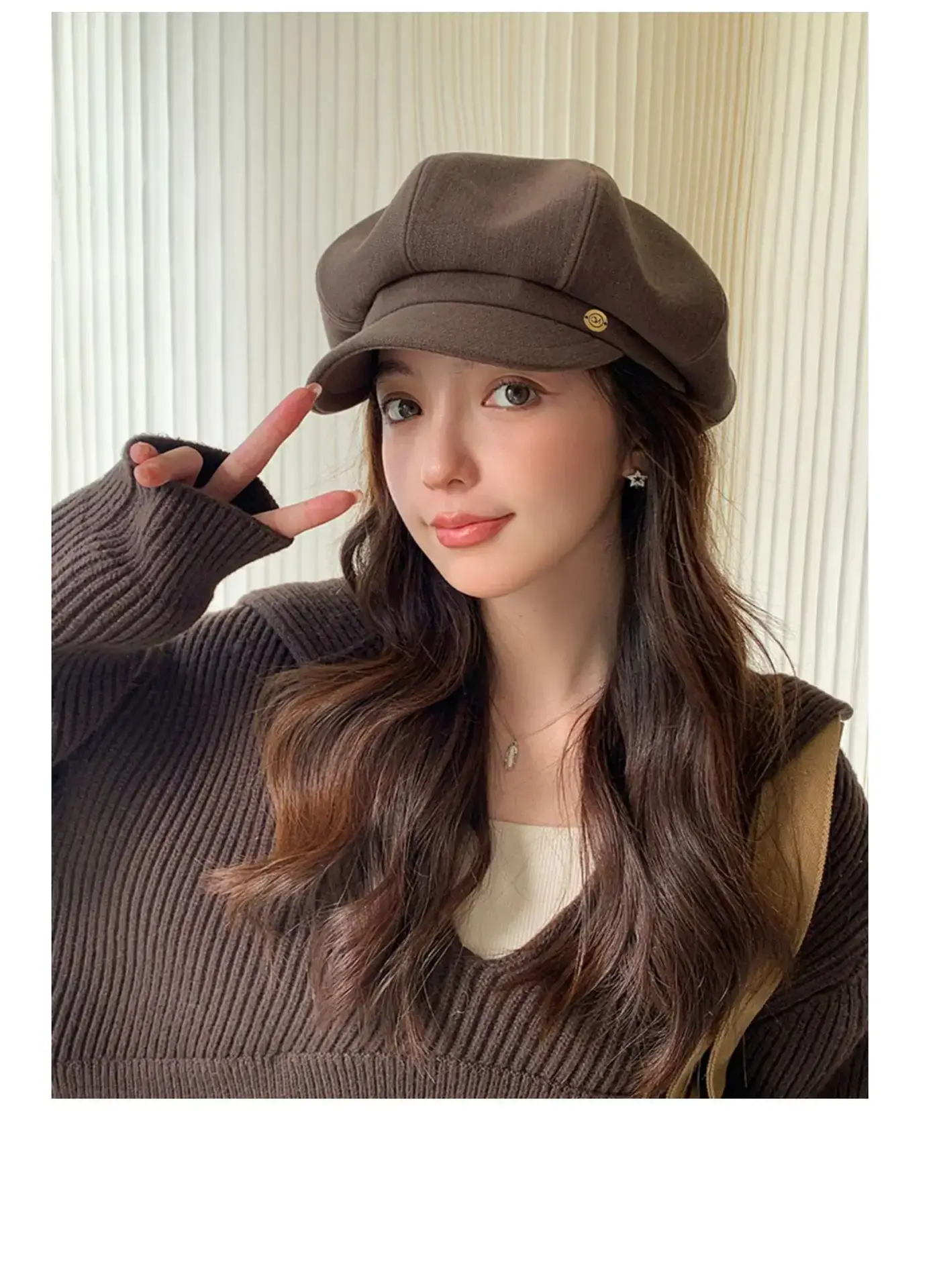 Black British Octagonal Beret for Women 2023 — feature 10