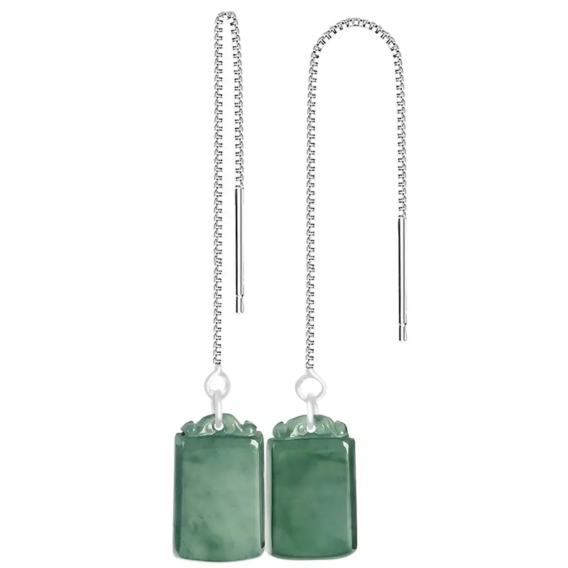 Natural Jade Stone Earrings Set for Women - Image 5