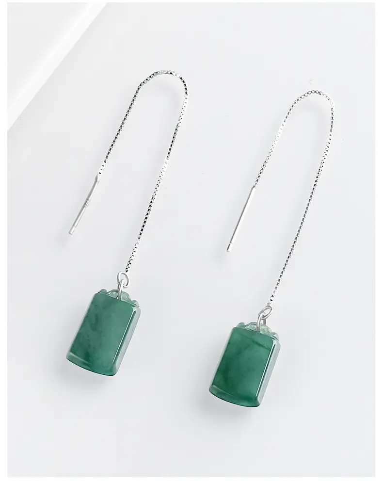 Natural Jade Stone Earrings Set for Women — feature 8