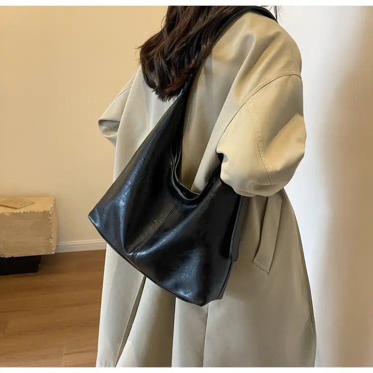 Brown Leather Retro Shoulder Tote Bag for Women — feature 13