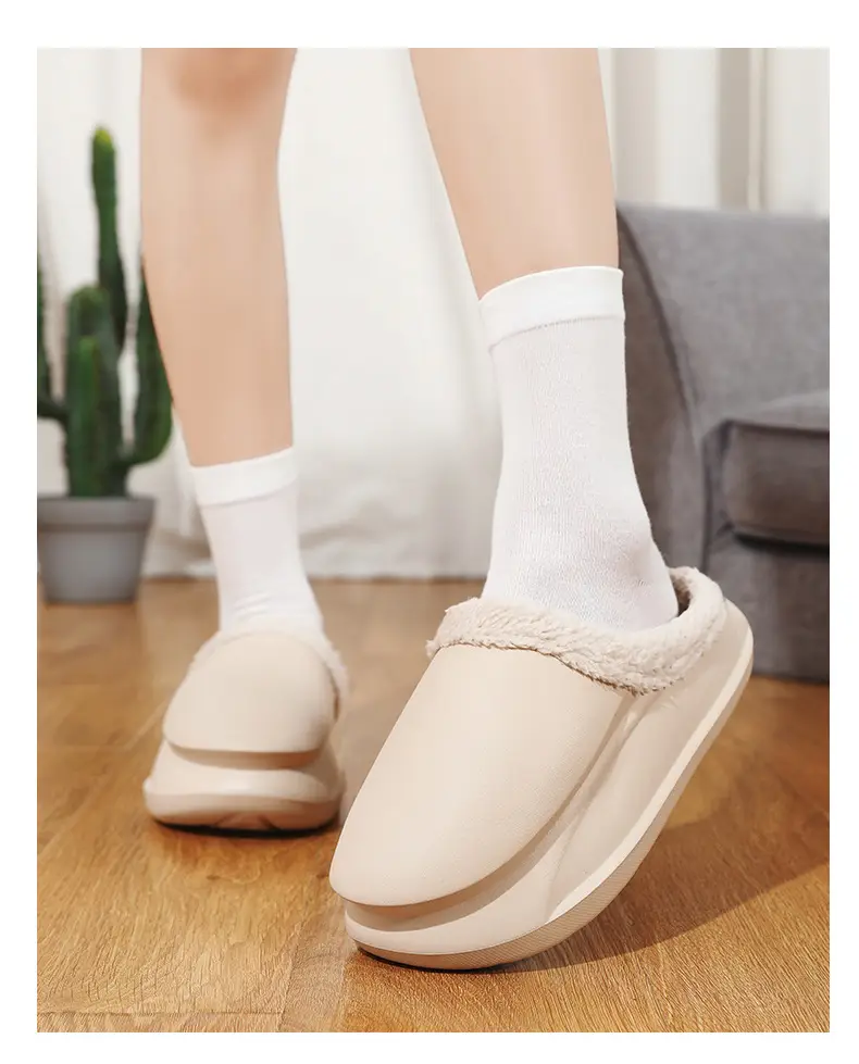 Warm Fleece Lined Cross-Body Slippers for Men Women Plus Size — feature 14