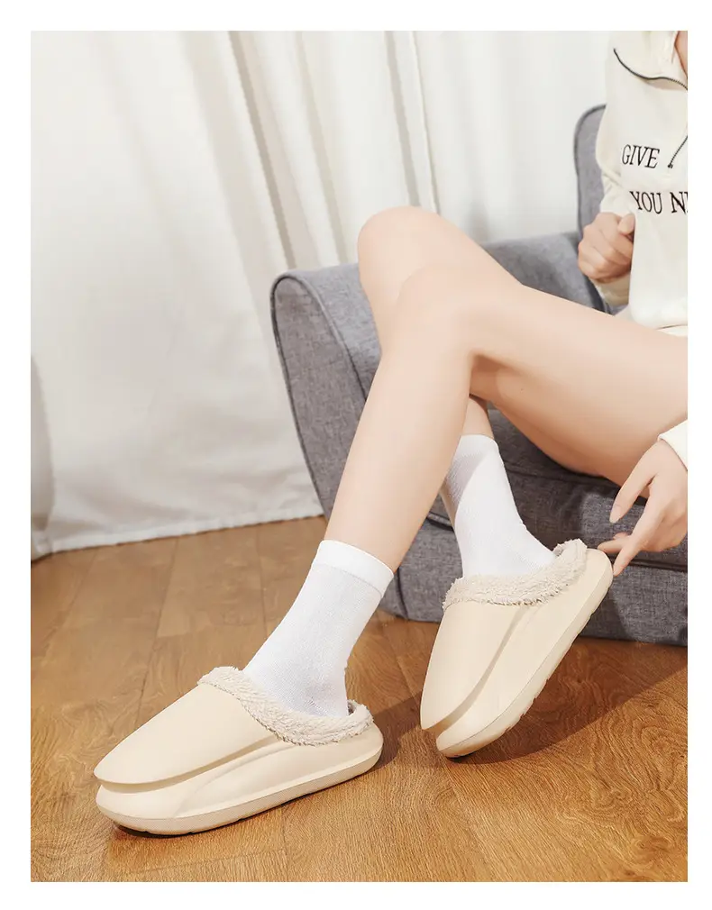 Warm Fleece Lined Cross-Body Slippers for Men Women Plus Size — feature 15