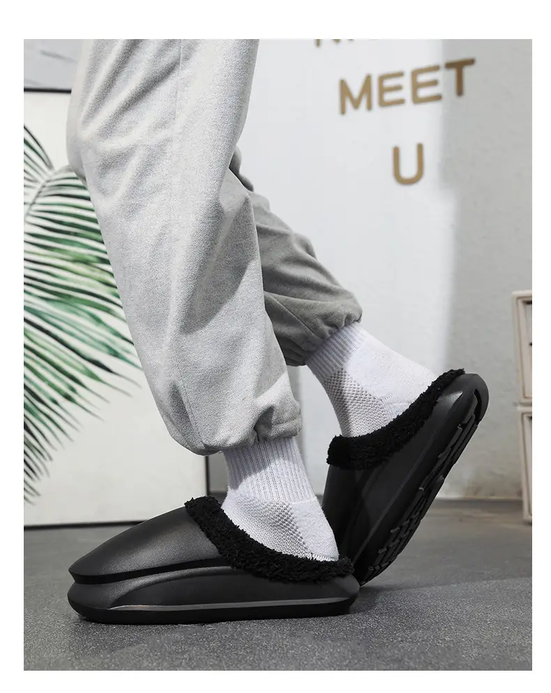 Warm Fleece Lined Cross-Body Slippers for Men Women Plus Size — feature 19