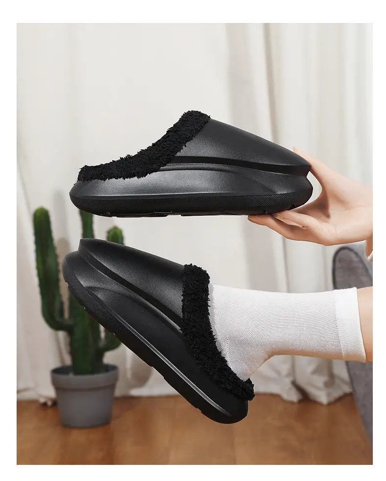 Warm Fleece Lined Cross-Body Slippers for Men Women Plus Size — feature 23