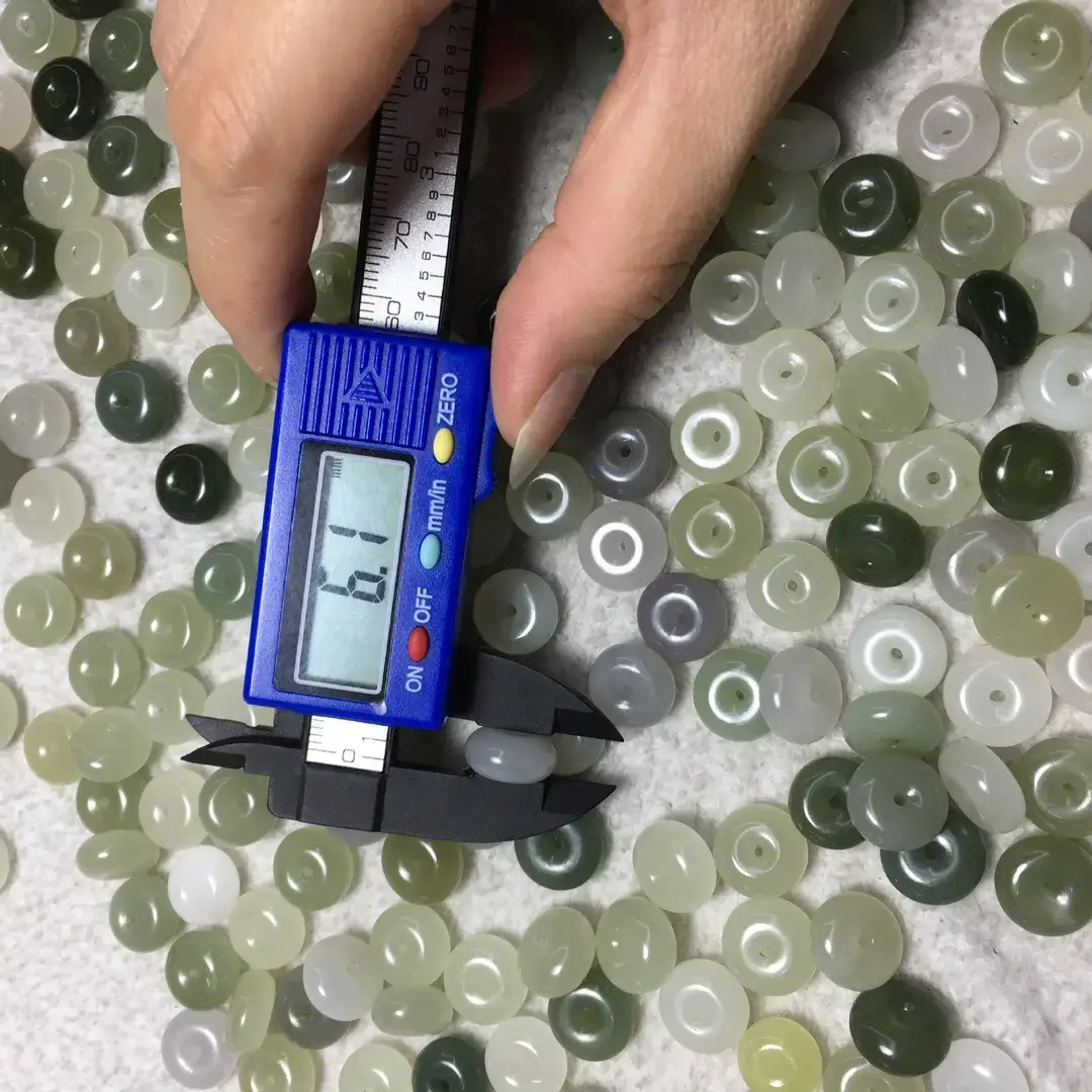 Qinghai Jade Ping An Buckle DIY Jewelry Accessories - Image 4