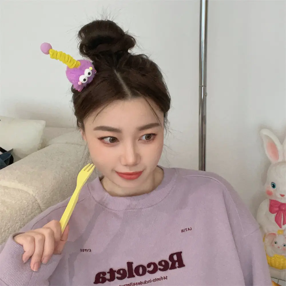 Plush Hairpin for Girls Cute Hair Accessory — feature 39
