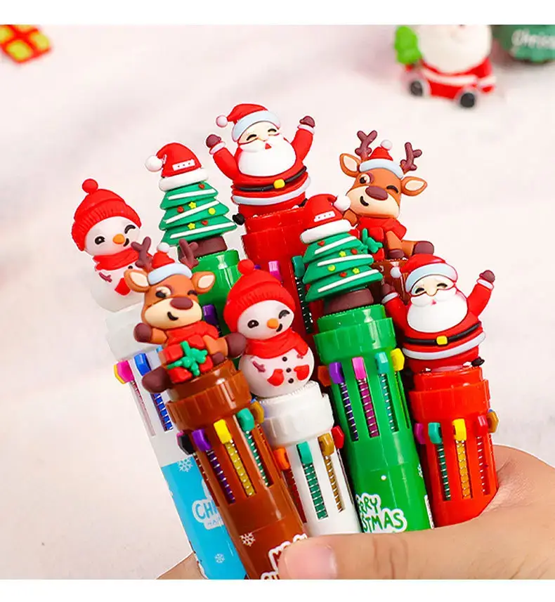 10-Color Cartoon Christmas Pen for Kids — feature 5