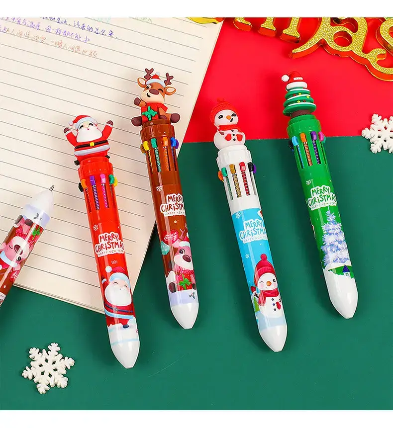 10-Color Cartoon Christmas Pen for Kids — feature 6