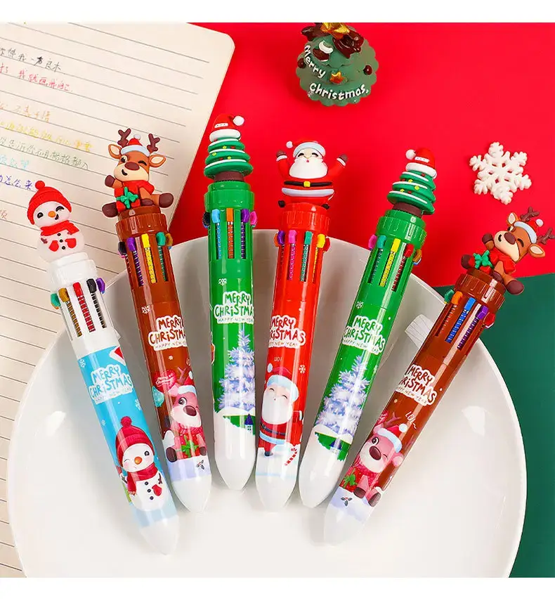 10-Color Cartoon Christmas Pen for Kids — feature 7