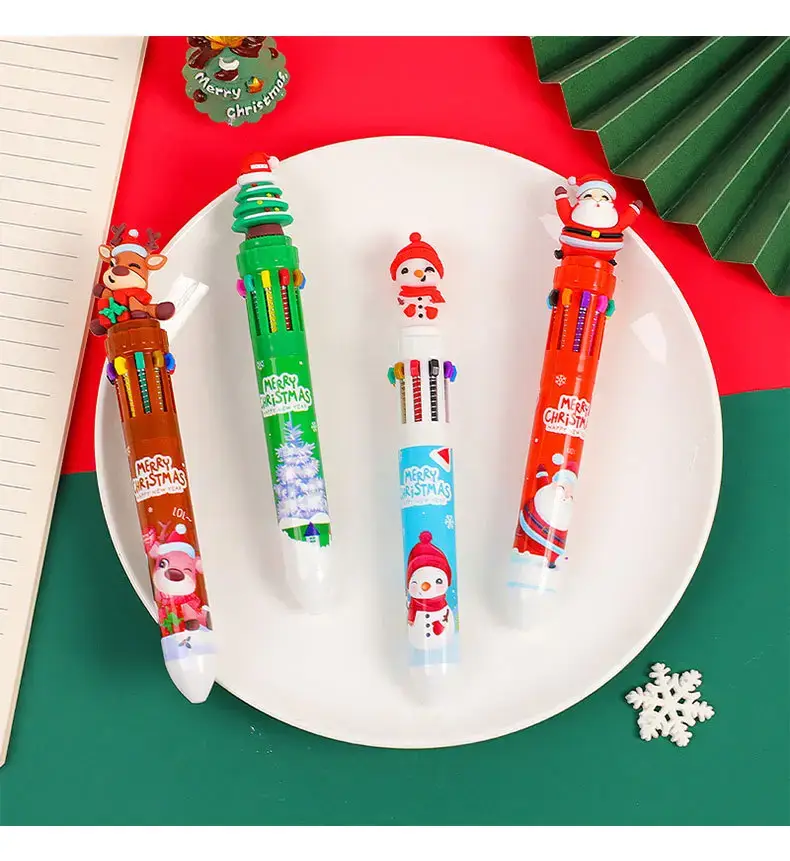 10-Color Cartoon Christmas Pen for Kids — feature 9