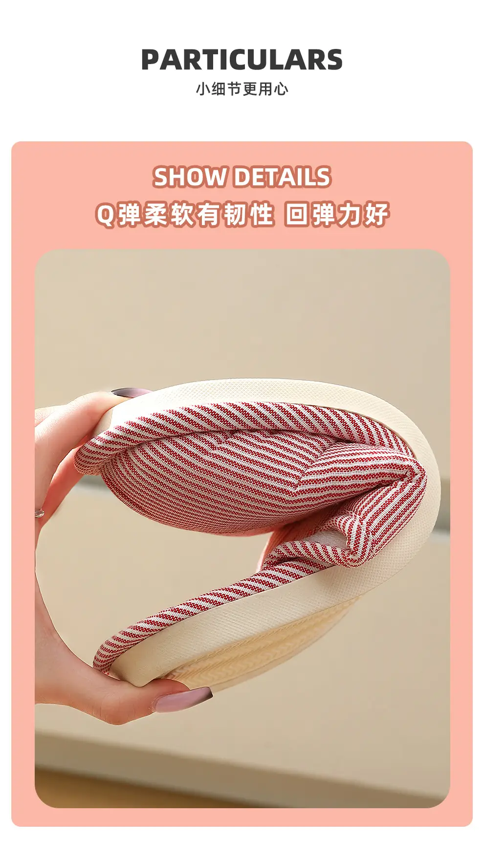 Ready-Made Household Slippers for Spring, Autumn and Winter for All Seasons, Female Couples, Home Non-Slip Indoor Cotton, Linen, Thick-Soled Men's Slippers — feature 5