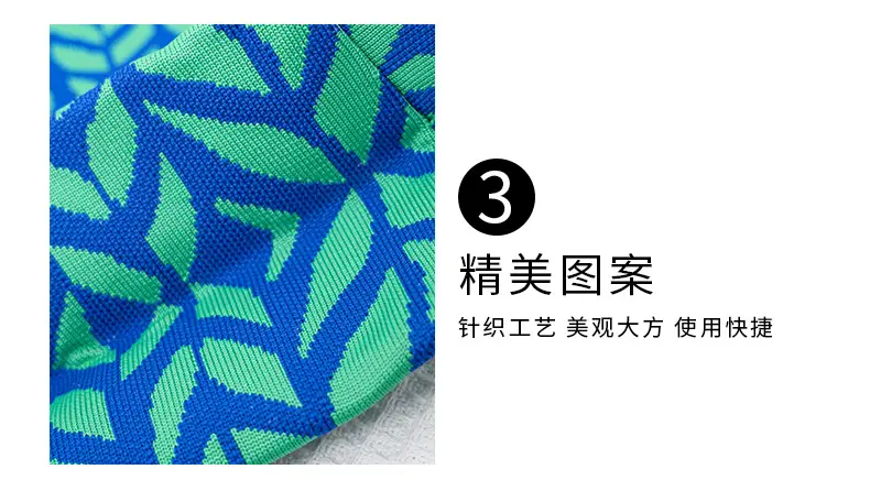 Black Chevron Knitted Shoulder Tote Bag for Women — feature 15