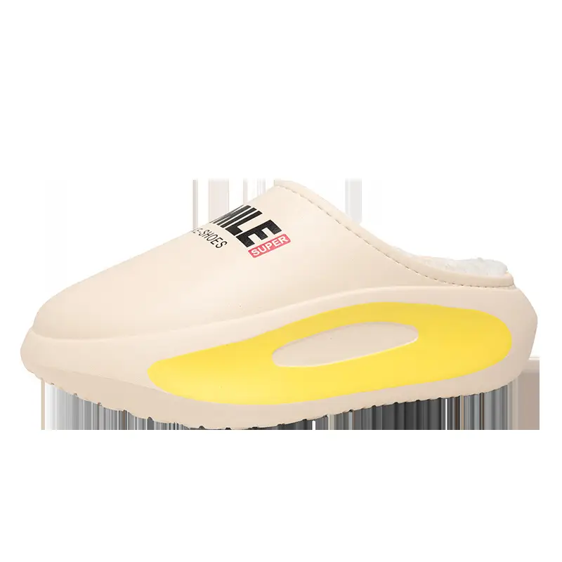 Men's cotton slippers winter fleece-lined warm casual plus size cross-border non-slip waterproof couple home cotton shoes parent-child cotton slippers - Image 5