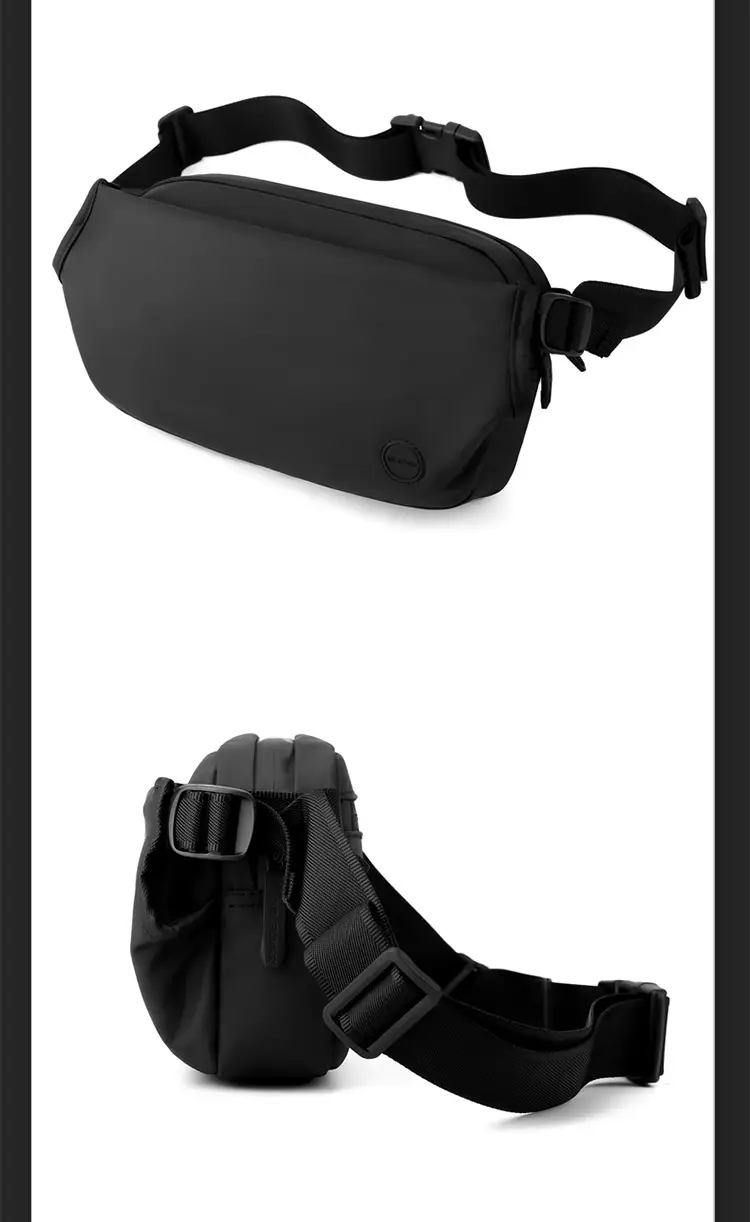 Magnetic Buckle Crossbody Bag for Men Black — feature 18