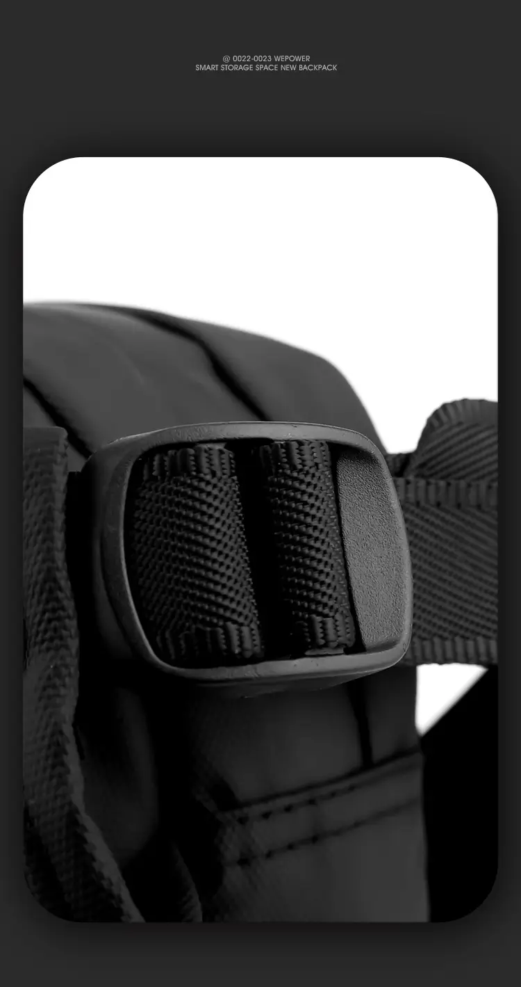 Magnetic Buckle Crossbody Bag for Men Black — feature 24