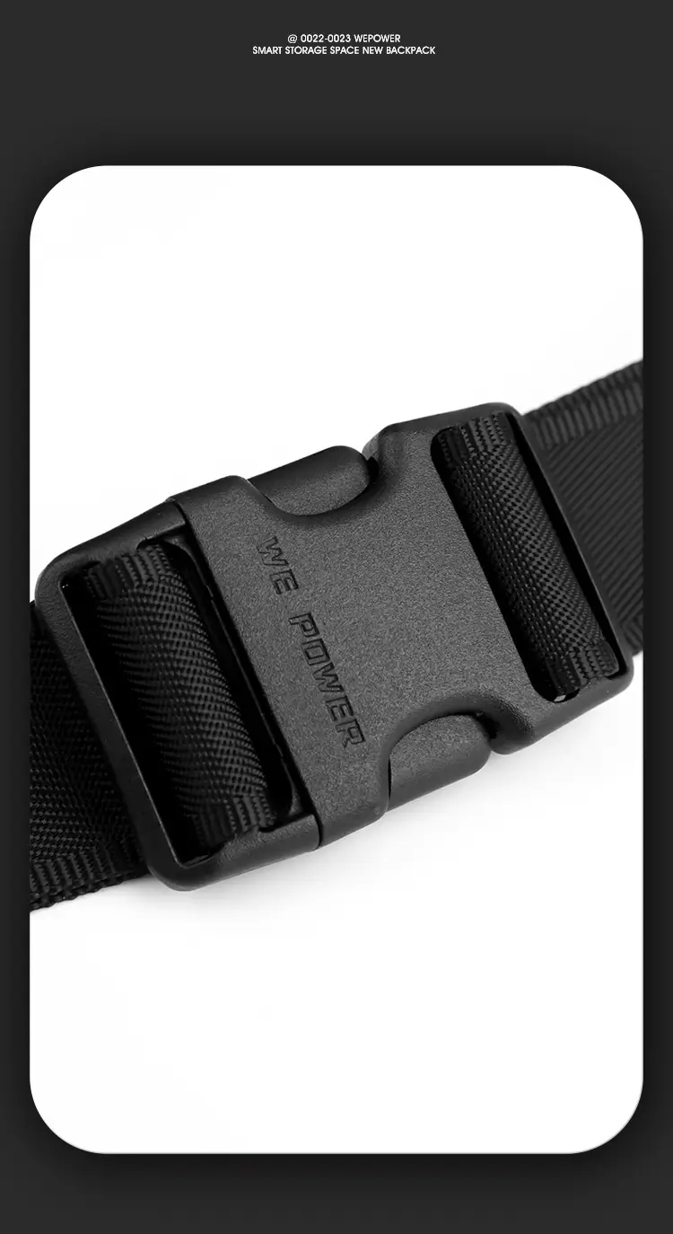 Magnetic Buckle Crossbody Bag for Men Black — feature 25