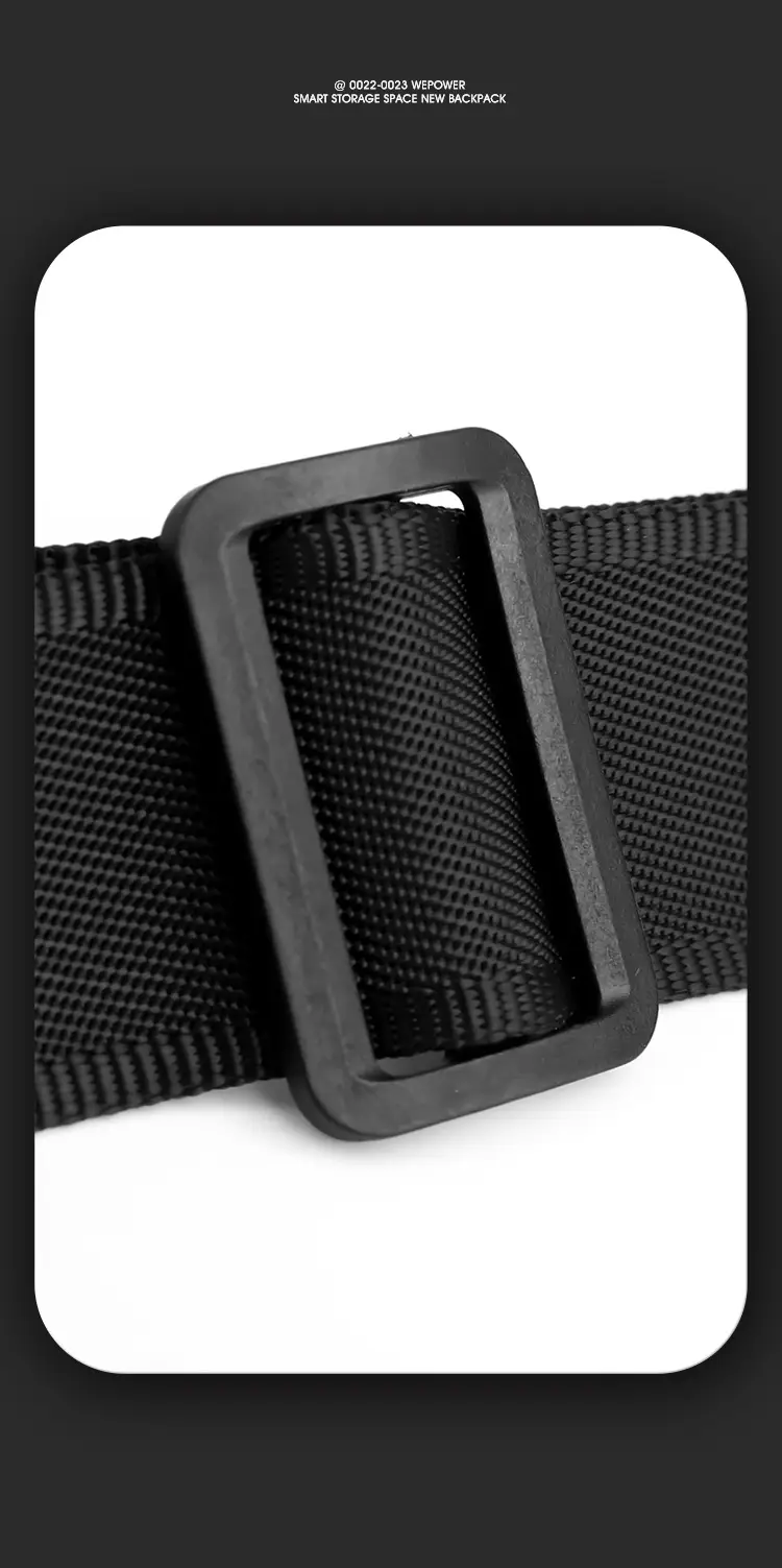 Magnetic Buckle Crossbody Bag for Men Black — feature 26