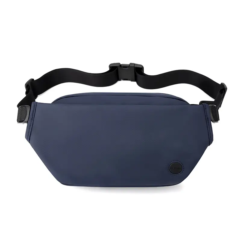Magnetic Buckle Crossbody Bag for Men Black